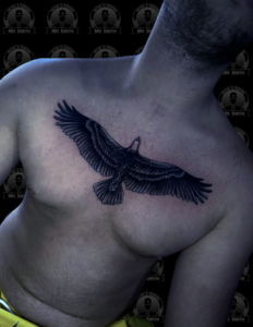 Eagle Black & Grey Tattoo