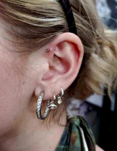 Forward Helix Piercing