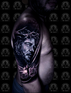 Religius Black And Grey Tattoo
